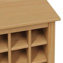 VidaXL Szafka na wino HILL Miodowy brąz 79.5 x 40 x 107.5 cm