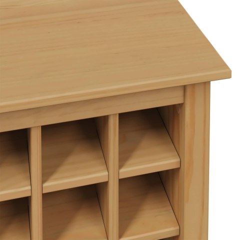 VidaXL Szafka na wino HILL Miodowy brąz 79.5 x 40 x 107.5 cm