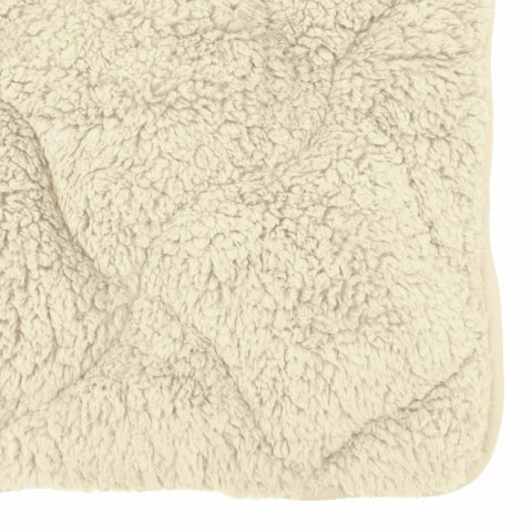 VidaXL Kołdra na cały rok Kwiłtowany Kremowy 200 x 220 cm