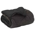 VidaXL Letni Kołdra Antracyt 135 x 200 cm Mikrofibra i Fleece Teddy