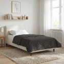 VidaXL Letni Kołdra Antracyt 140 x 220 cm Mikrofibra i Fleece Teddy