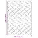 VidaXL Letni Kołdra Antracyt 140 x 220 cm Mikrofibra i Fleece Teddy