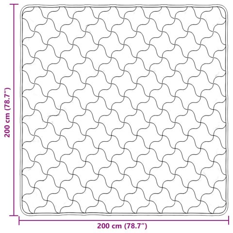 VidaXL Letni Kołdra Antracyt 200 x 200 cm Mikrofibra i Fleece Teddy