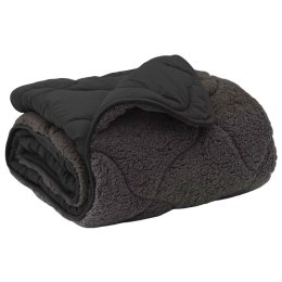 VidaXL Letni Kołdra Antracyt 220 x 240 cm Mikrofibra i Fleece Teddy