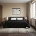 VidaXL Letni Kołdra Czarny 220 x 240 cm Mikrofibra i Fleece Teddy