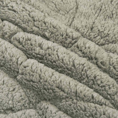 VidaXL Letni Kołdra Jasnoszary 135 x 200 cm Mikrofibra i Fleece Teddy
