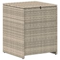 VidaXL Pudełko na poduszki Jasnoszary 55 x 55 x 69 cm polirattan