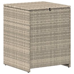 VidaXL Pudełko na poduszki Jasnoszary 55 x 55 x 69 cm polirattan