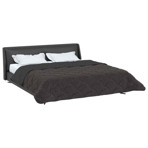VidaXL Zimowa Kołdra Antracyt 200 x 220 cm Mikrofibra i Fleece Teddy