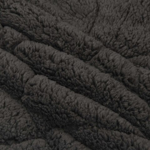 VidaXL Zimowa Kołdra Antracyt 200 x 220 cm Mikrofibra i Fleece Teddy