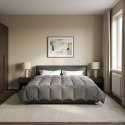 VidaXL Zimowa Kołdra Kwiłtowany Jasnoszary 200 x 220 cm Mikrofibra
