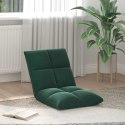 VidaXL Krzesło na podłogę Ciemna zieleń 50 x 61 x 57 cm Aksamit