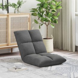 VidaXL Krzesło na podłogę Ciemnoszary 50 x 61 x 57 cm Aksamit