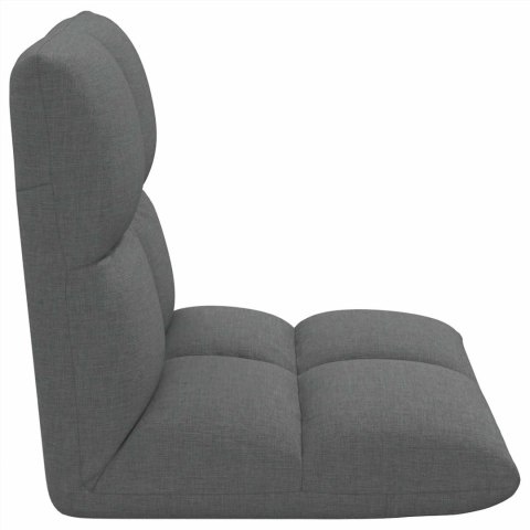 VidaXL Krzesło na podłogę Ciemnoszary 50 x 61 x 57 cm tkanina