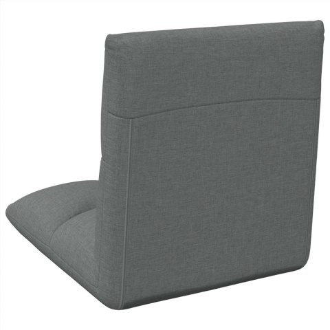 VidaXL Krzesło na podłogę Ciemnoszary 50 x 61 x 57 cm tkanina