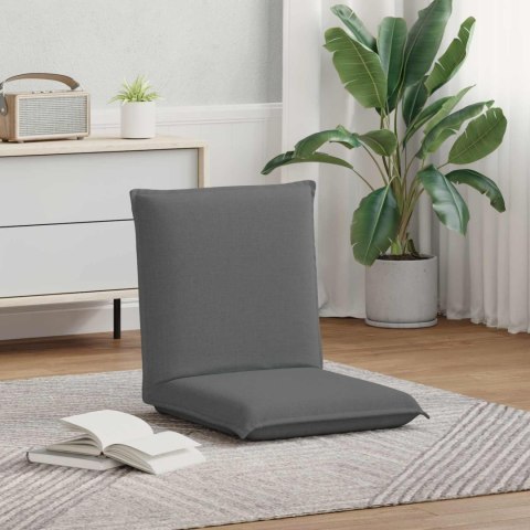 VidaXL Krzesło na podłogę Ciemnoszary 54 x 64 x 59 cm tkanina