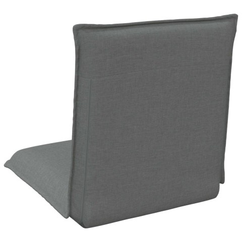 VidaXL Krzesło na podłogę Ciemnoszary 54 x 64 x 59 cm tkanina