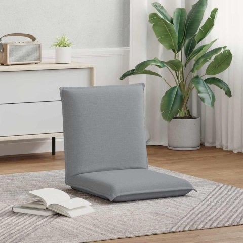 VidaXL Krzesło na podłogę Jasnoszary 54 x 64 x 59 cm tkanina