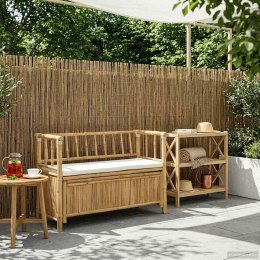 VidaXL Ławka do ogrodu i przechowywania Naturalny 110 x 47 x 80 cm