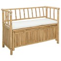 VidaXL Ławka do ogrodu i przechowywania Naturalny 110 x 47 x 80 cm