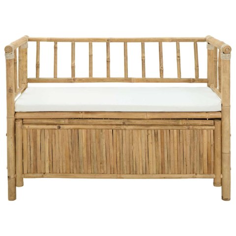 VidaXL Ławka do ogrodu i przechowywania Naturalny 110 x 47 x 80 cm