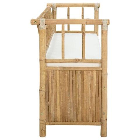 VidaXL Ławka do ogrodu i przechowywania Naturalny 110 x 47 x 80 cm