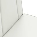 VidaXL Krzesło na podłogę Biały 50 x 73 x 60 cm Skóra ekologiczna