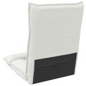 VidaXL Krzesło na podłogę Biały 55 x 61 x 70 cm Skóra ekologiczna