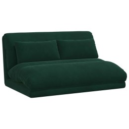 VidaXL Krzesło na podłogę Ciemna zieleń 110 x 82 x 55 cm Aksamit