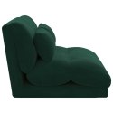 VidaXL Krzesło na podłogę Ciemna zieleń 110 x 82 x 55 cm Aksamit