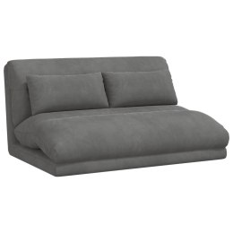 VidaXL Krzesło na podłogę Ciemnoszary 110 x 82 x 55 cm Aksamit
