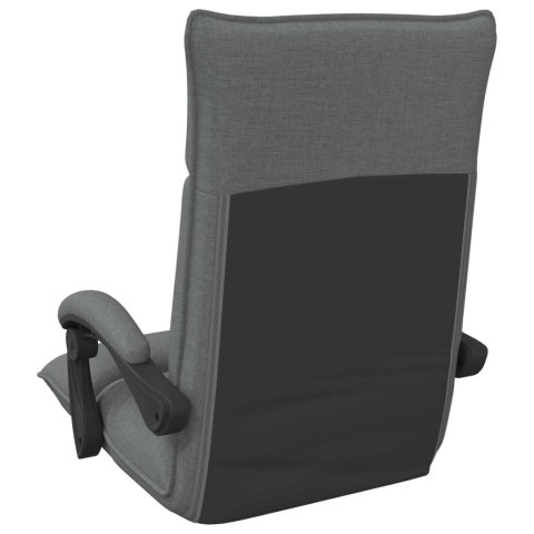 VidaXL Krzesło na podłogę Ciemnoszary 66 x 66 x 80 cm tkanina