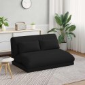VidaXL Krzesło na podłogę Czarny 110 x 82 x 55 cm tkanina