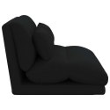 VidaXL Krzesło na podłogę Czarny 110 x 82 x 55 cm tkanina