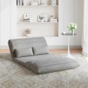 VidaXL Krzesło na podłogę Jasnoszary 110 x 82 x 55 cm Aksamit