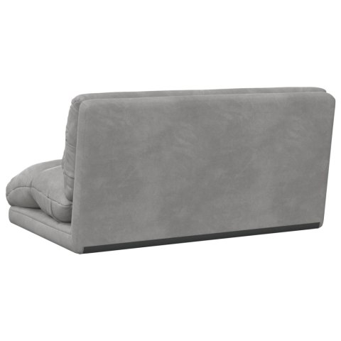 VidaXL Krzesło na podłogę Jasnoszary 110 x 82 x 55 cm Aksamit