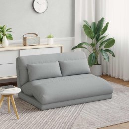 VidaXL Krzesło na podłogę Jasnoszary 110 x 82 x 55 cm tkanina