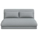 VidaXL Krzesło na podłogę Jasnoszary 110 x 82 x 55 cm tkanina