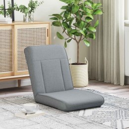 VidaXL Krzesło na podłogę Jasnoszary 50 x 73 x 60 cm tkanina