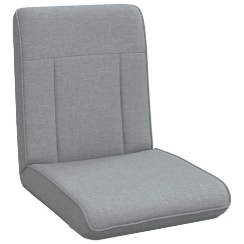 VidaXL Krzesło na podłogę Jasnoszary 50 x 73 x 60 cm tkanina