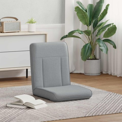VidaXL Krzesło na podłogę Jasnoszary 50 x 73 x 60 cm tkanina