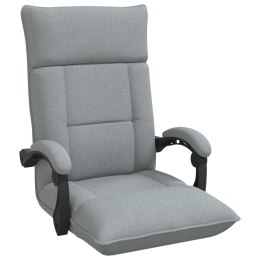 VidaXL Krzesło na podłogę Jasnoszary 66 x 66 x 80 cm tkanina