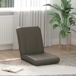 VidaXL Krzesło na podłogę Szary 50 x 73 x 60 cm Skóra ekologiczna