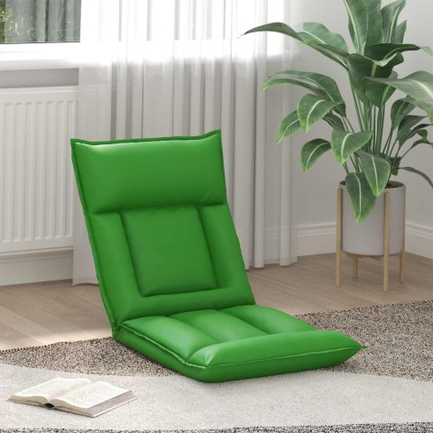 VidaXL Krzesło na podłogę Szary 55 x 61 x 70 cm Skóra ekologiczna