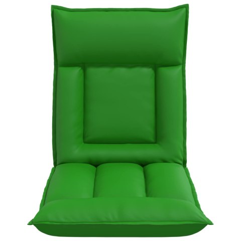 VidaXL Krzesło na podłogę Szary 55 x 61 x 70 cm Skóra ekologiczna
