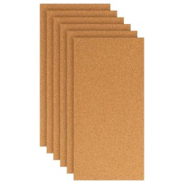 VidaXL Arkusz korkowy 6 pcs Brązowy 100 x 50 cm korek