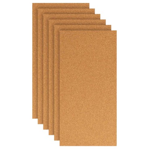 VidaXL Arkusz korkowy 6 pcs Brązowy 100 x 50 cm korek