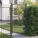 BRAMA OGRODZENIOWA DRONTEN STAL CZARNY ZAMYKANE 230X104X4CM