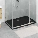 VidaXL Brodzik prysznicowy z kropeczkami Czarny 120 x 80 x 4 cm ABS