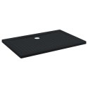 VidaXL Brodzik prysznicowy z kropeczkami Czarny 120 x 80 x 4 cm ABS